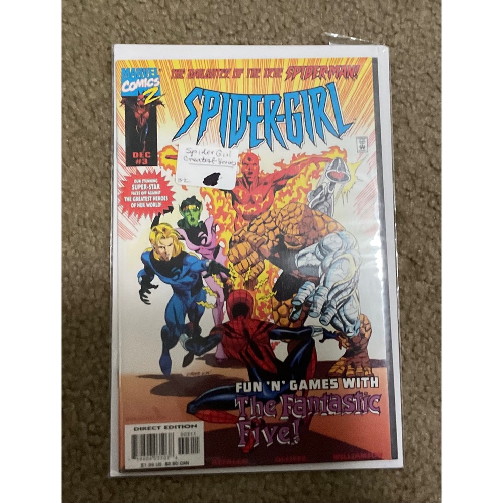 Marvel Spider-Girl Comic Book Issue 3 Dec 1998 Multi Good Fantastic Five Direct
